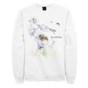 Толстовка из флиса с цветочным принтом для юниоров в честь Дня Земли "Save The Bees"