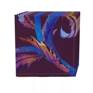 Набор салфеток из 4 шт., 100 % хлопок, 20x20 дюймов, цветочный 124