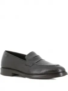 Пенни-лоферы из зернистой кожи Alexander Hotto, черный