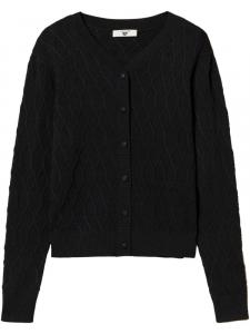 Кардиган на пуговицах TWINSET, черный
