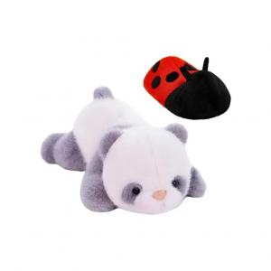 Плюшевая игрушка в виде мультяшного милого хаски цвергшнауцера сенбернара панды, высота 33см/40см/50см MIANHUIYI, серый