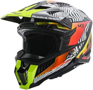 Шлем LS2 Helmets X-Force MX Off Road Helmet, Fan White/Black/Orange