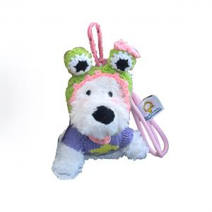 Мягкая игрушка в виде щенка вест хайленд уайт терьера, мультяшный дизайн, подвеска, высота 10 см Whoops