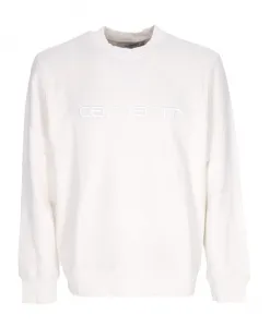 Вощеная толстовка с круглым вырезом Carhartt Wip, белый