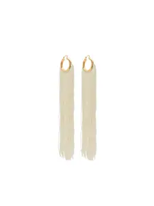 Серьги-кольца с бахромой JIL SANDER, золотой