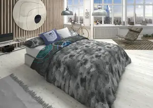 Комплект постельного белья Лоис Орландо П., серый, двуспальный, 2 предмета Lois