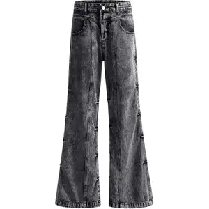 ZIAREL Джинсы Unisex Black Moderate Straight Fit