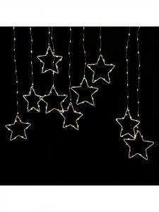 Marelida Светодиодная гирлянда «Звездное небо» для подсветки окна, 120x60 см, серебристого цвета