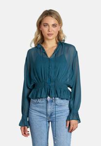 Блуза Alma en Pena Button-down blouse, Dark Blue/Dark-Blue Denim