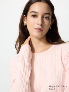 Джемпер с узором «мелкие косы» Uniqlo, 10 pink