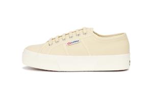 Superga Легкие низкие парусиновые кеды для увеличения роста, женские, бежевый