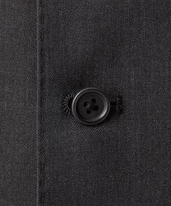 Пятипуговичный жилет из тасманской шерстяной габардины United Arrows, цвет Dk.Gray