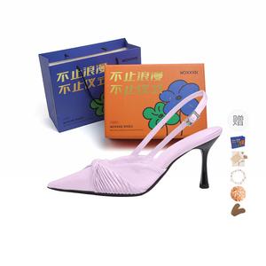 WOXXXN Стройные каблуки на высоком каблуке женские черно-фиолетовые в подарочной упаковке с подарком, цвет Purple Gift Box Set (Gift Included)