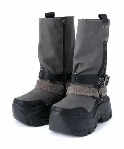 Ботинки с защитным покрытием платформы Yosuke Usa, цвет Gray/C