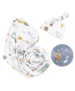 Подарочный набор Hello World для маленьких мальчиков, 3 предмета Living Textiles, мультиколор