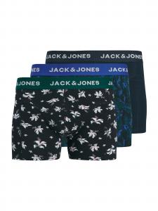 JACK & JONES Боксеры 'JACTODD FLOWER' в цвете Night Blue, Black
