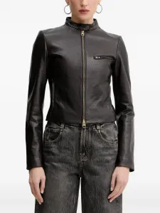 Кожаная куртка на молнии Miss Sixty, коричневый