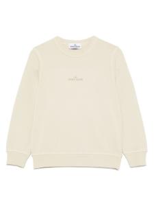Толстовка с круглым вырезом и принтом логотипа Stone Island Junior, нейтральный