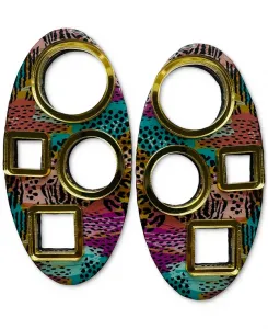 Серьги-Гвоздики в форме ивы Swanky Designs, multi