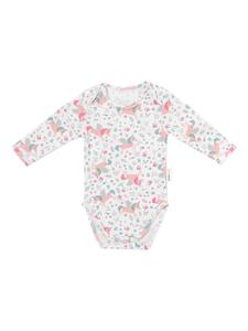 SlumberOrganix Детский боди с длинными рукавами из органического хлопка, светло-голубого цвета