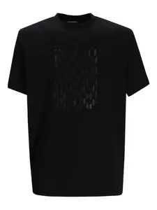 Футболка с геометричным узором KARL LAGERFELD, черный