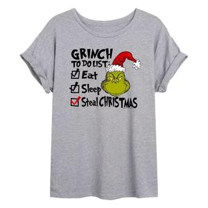 Размерная футболка с рисунком Dr. Seuss Grinch List для юниоров Licensed Character