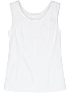 Блузка без рукавов с дутыми вставками Sportmax, белый