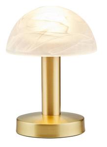 Настольная лампа MeineWunschleuchte MessingWeiß per Touch dimmbar, латунь - белая