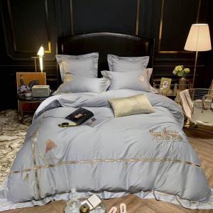 FGDSEEEKJUFHH Сатиновое стеганое покрывало 600TC с вышивкой высокого класса комплект постельного белья