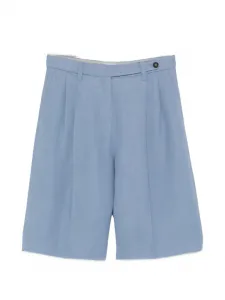 Плиссированные шорты Brunello Cucinelli, синий