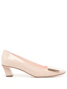 Лакированные туфли с пряжками Roger Vivier, розовый