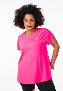 Базовая футболка Zizzi, неоново-розовый