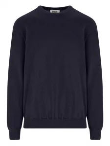 Кашемировый свитер с круглым вырезом ALPHA STUDIO, синий