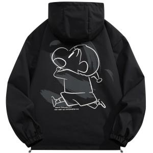 Crayon Shinchan Пуховик унисекс, Black [Regular]