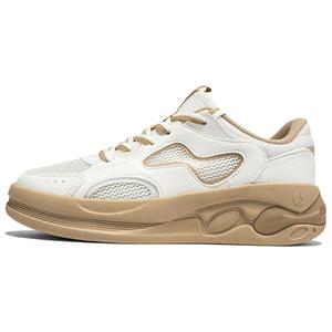 361° Нескользящие и дышащие низкие повседневные туфли женские бежево-коричневые