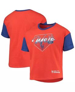 Футболка Big Girls Orange New York Mets Bleachers Outerstuff