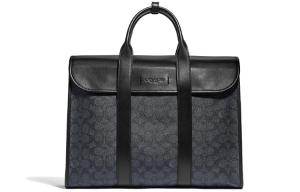 Сумка-тоут Gotham из прорезиненного холста с кожей теленка, шоппер, сумка через плечо, кроссбоди, мужская сумка COACH Tubas