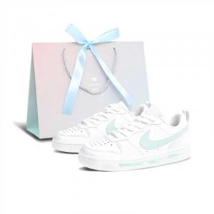 Детские скейтерские кроссовки Court Borough для младших школьников Nike, белый/зеленый