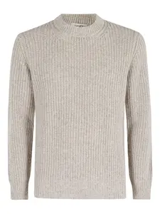 Вязаный свитер в рубчик Kangra, нейтральный