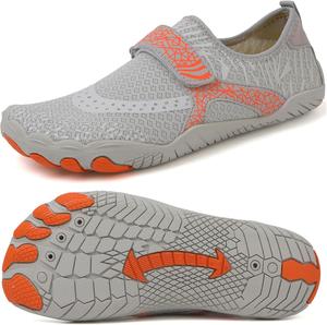 Взрослые водные туфли для ходьбы, легкие, мужские, быстросохнущие акваноски, босоножки для женщин, нескользящие, спортивные, для плавания, пляжа, серфинга Guniyifs, серый