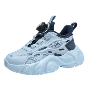 Дышащие, амортизирующие, низкие детские кроссовки для бега TONYBEAR, синий