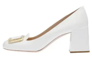 Туфли женские Miu Miu на высоком каблуке, белый