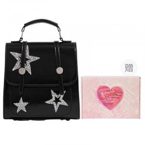 DCLOUD Портативный школьный рюкзак для женщин, Black Heartfelt Box Limited Edition