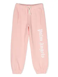 Спортивные брюки с логотипом Palm Angels Kids, розовый
