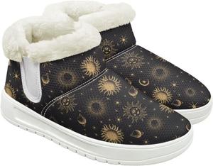 Женские пушистые зимние сапоги для снега, утепленные флисом, удобные, теплые, водоотталкивающие, для женщин и мужчин Cugasmaru, Sun Moon