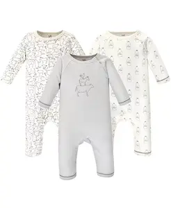 Комбинезоны для мальчиков из органического хлопка, 3 шт Touched by Nature, белый