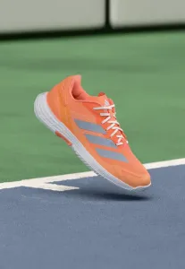Многофункциональные теннисные кроссовки defiant speed 2 Adidas Performance, Beam Orange/Crystal Sky/Footwear White