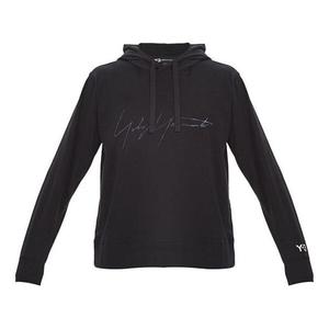 Толстовка Men's Y-3 Drawstring Hooded Long Sleeves Casual Black, черный