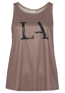 Спортивный топ LASCANA ACTIVE, темно-бежевый