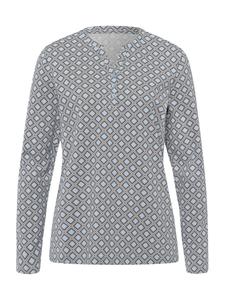 Рубашка heine, антрацит/светло-серый